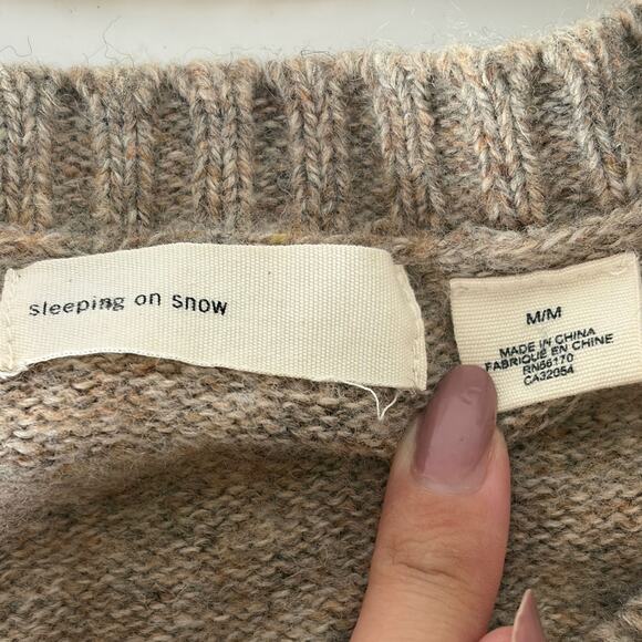 ANTHROPOLOGIE Embroidered Ranunculus Wool Blend Tunic Sweater in Multi Size M - Picture 11 of 13